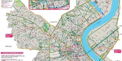 Карта Бордо велосипед