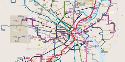 Карта транзиту Бордо